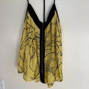 Silence+Noise Yellow Zippered Cami